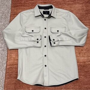 BYLT Basics Men’s Sage Green Coastal Overshirt Size Small